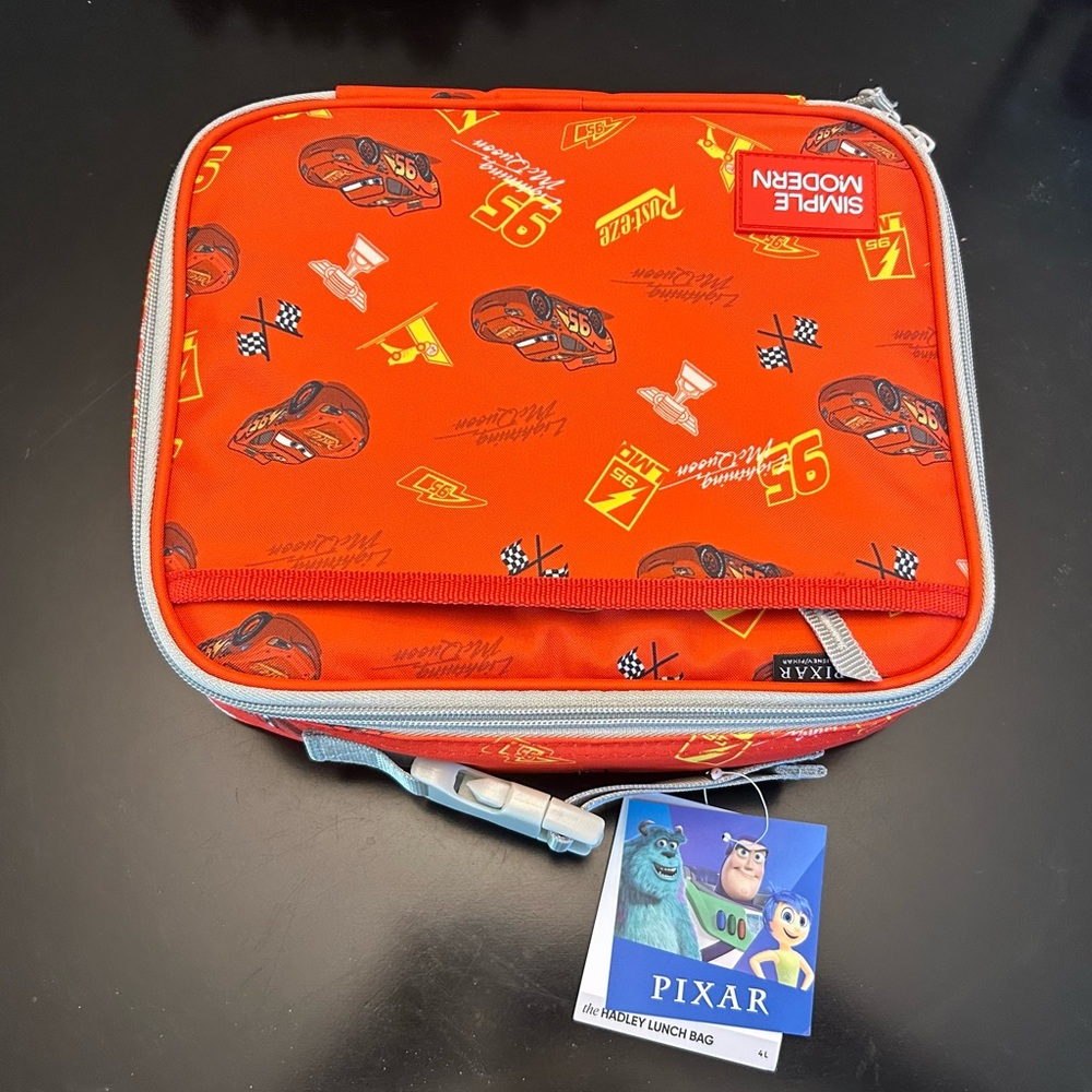 Disney Pixar Cars/Lightening McQueen  Red Lunch Bag